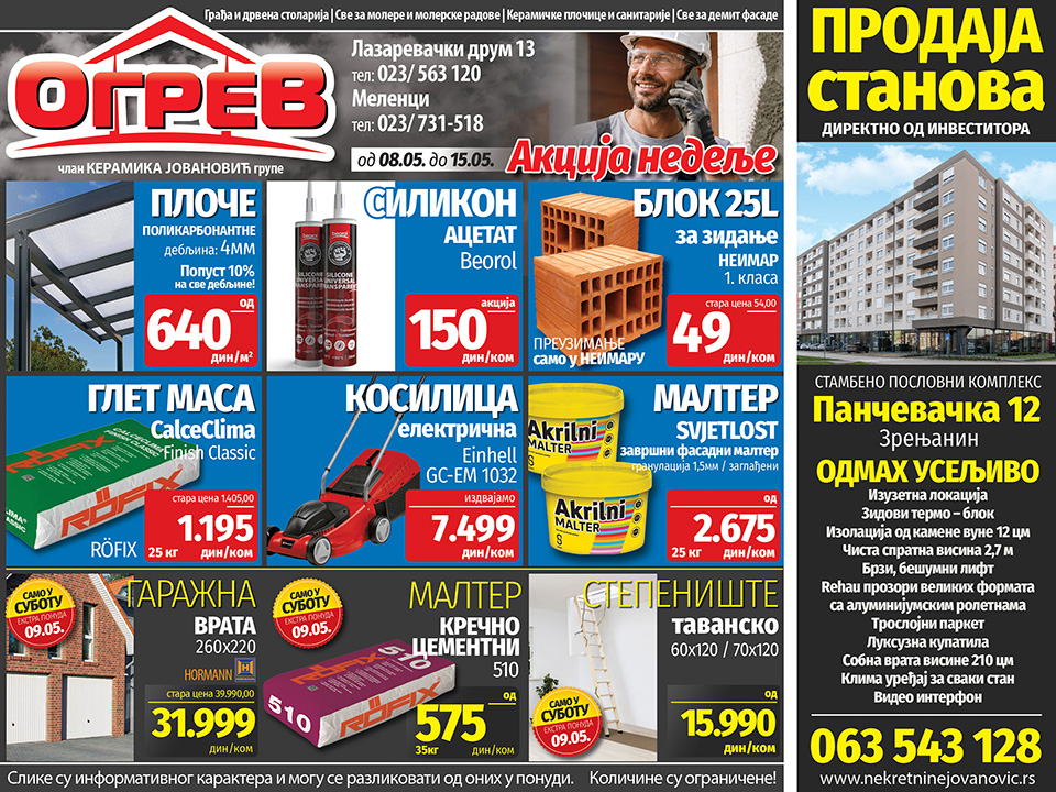 ogrev akcija nedelje