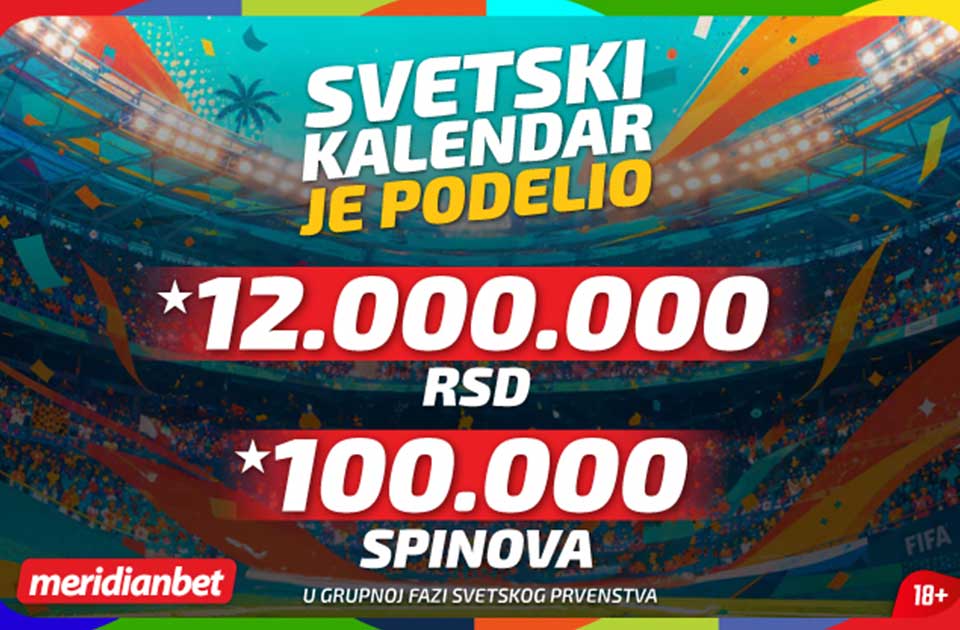NEMA STAJANJA U MERIDIANU: Podeljeno 12 MILIONA DINARA i 100.000 besplatnih spinova, a najveće nagrade tek stižu!