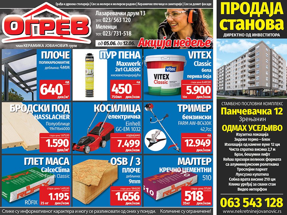ogrev akcija nedelje