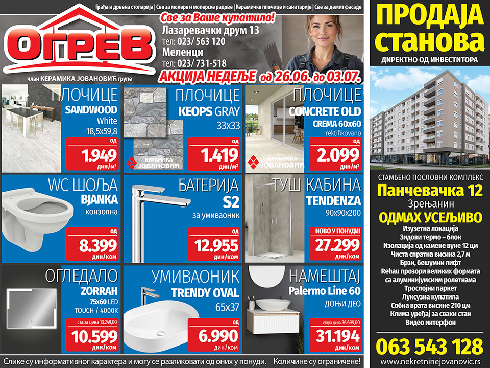 ogrev akcija nedelje