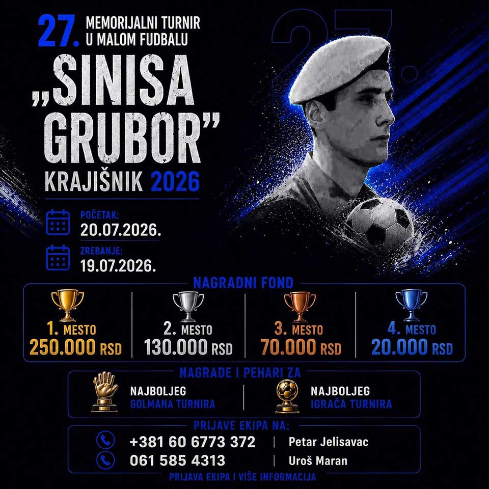 memorijalni turnir siniša grubor