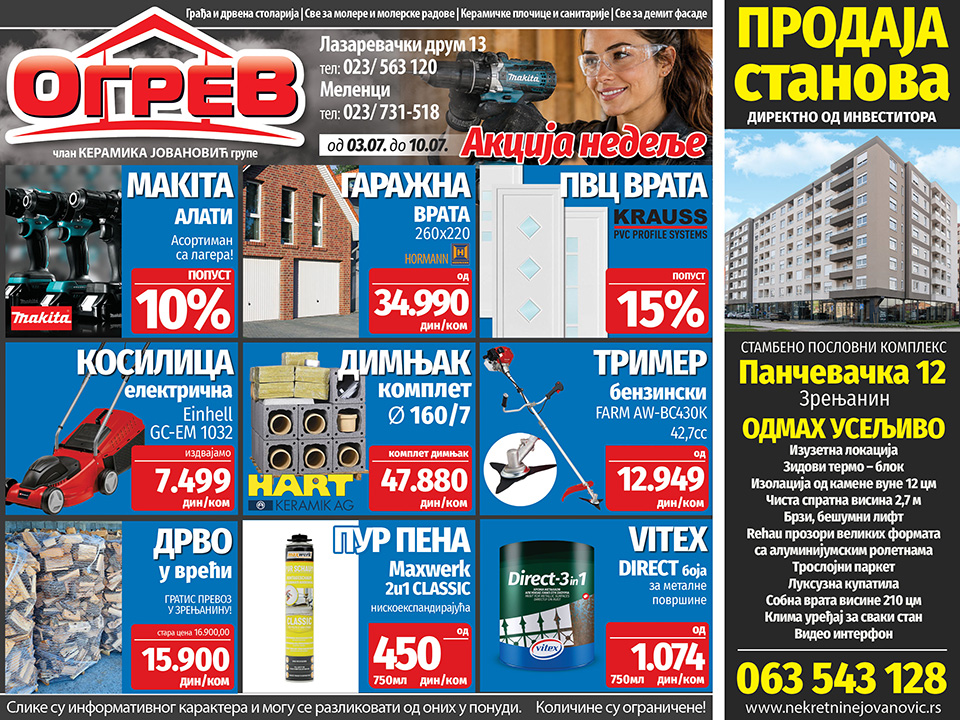 ogrev akcija nedelje