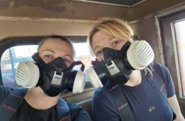 FOTO, VIDEO: Nosili su maske zbog toksičnih isparenja – ovako je gašen veliki požar na deponiji