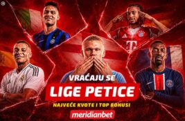 FUDBALSKI SPEKTAKL MOŽE DA POČNE: Stižu Lige petice, a Meridian donosi šampionske kvote i bonuse za novu sezonu!