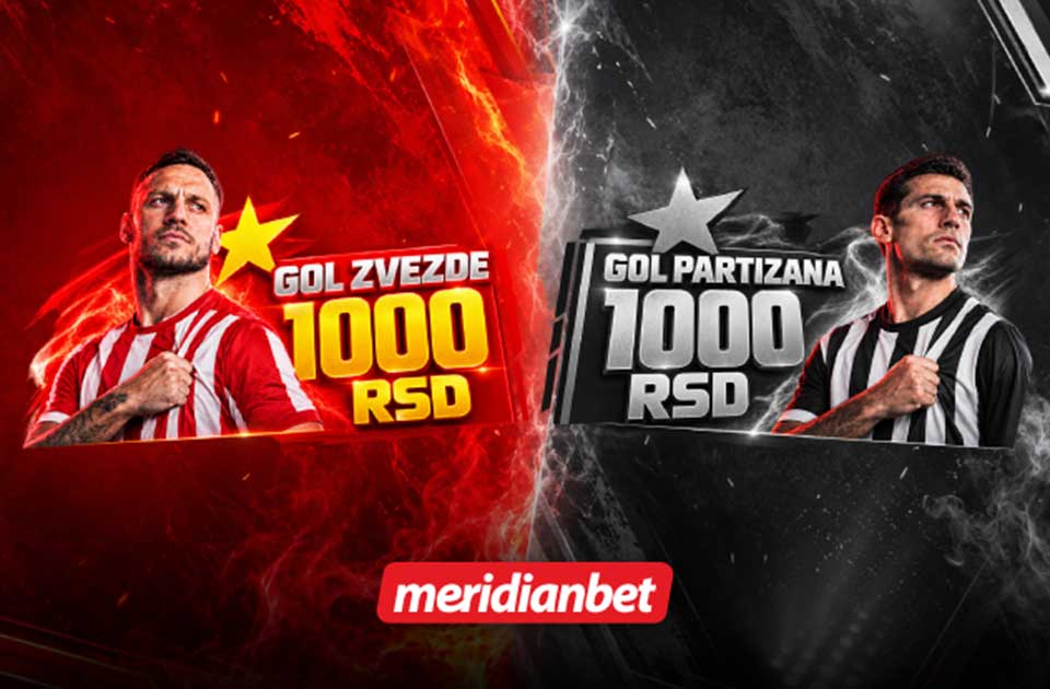 IZNENAĐENJE ZA VEČITE: ZA GOL U DERBIJU – 1.000 DINARA! IZNENAĐENJE ZA VEČITE: ZA GOL U DERBIJU – 1.000 DINARA!