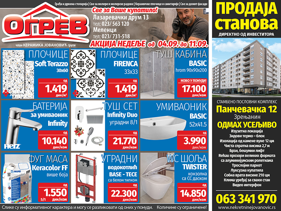 ogrev akcija nedelje