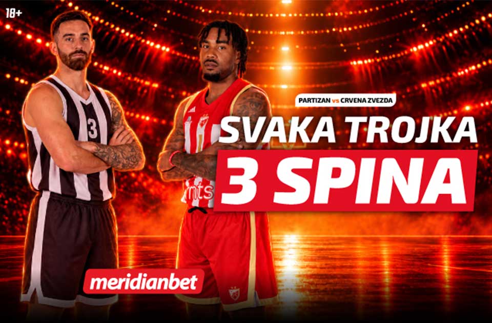 Večiti derbi ponovo na evropskoj sceni: Partizan i Zvezda u borbi za prestiž, Meridianbet nagrađuje svaku trojku! Večiti derbi ponovo na evropskoj sceni: Partizan i Zvezda u borbi za prestiž, Meridianbet nagrađuje svaku trojku!