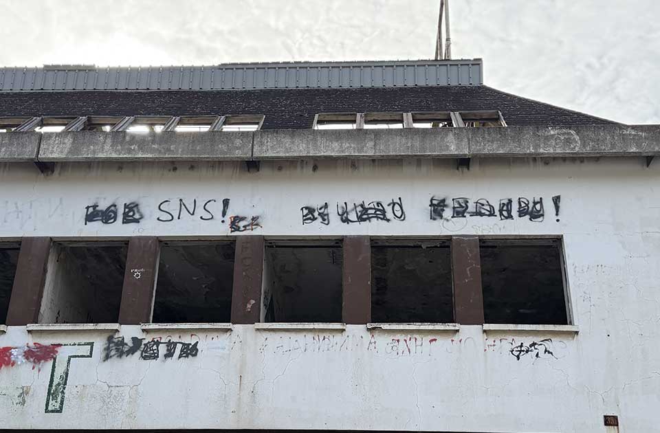 VIDEO: Neko se baš potrudio da precrta grafite protiv SNS-a i Aleksandra Vučića