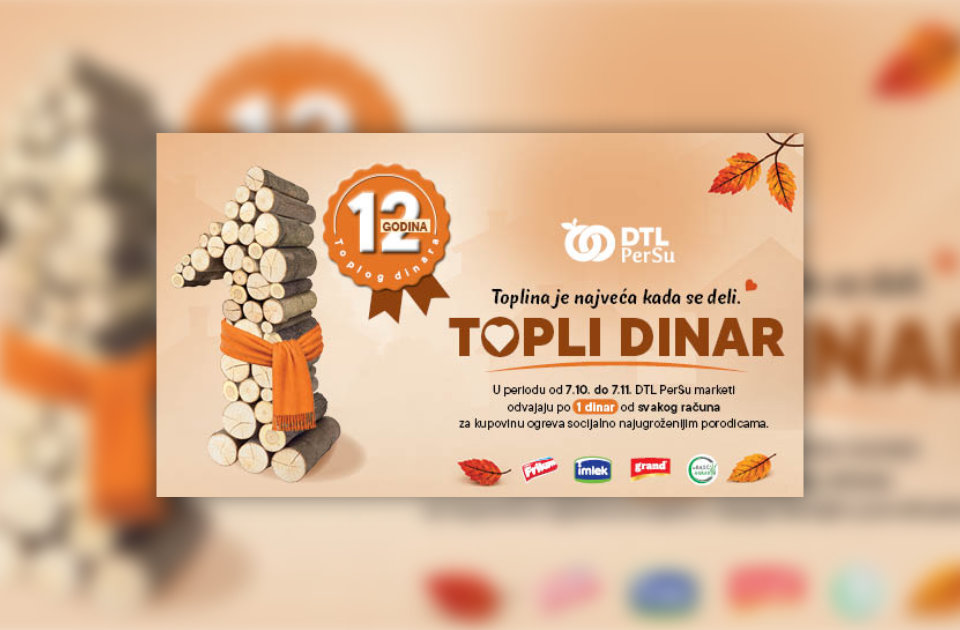 Akcija koja greje domove: Danas počinje „Topli dinar“ Akcija koja greje domove: Danas počinje „Topli dinar“